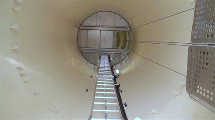 Are there stairs inside a wind turbine?
