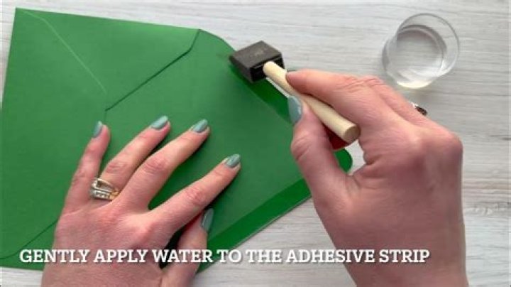 Can you use water to seal an envelope?