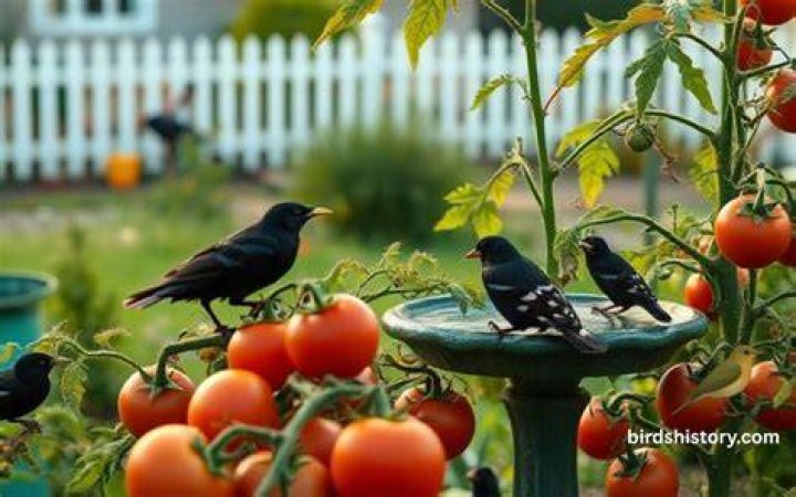 Do birds eat tomatoes?