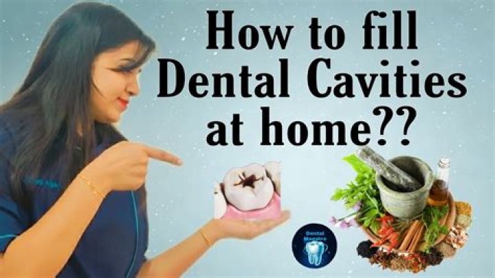 How can I fill a cavity at home naturally?