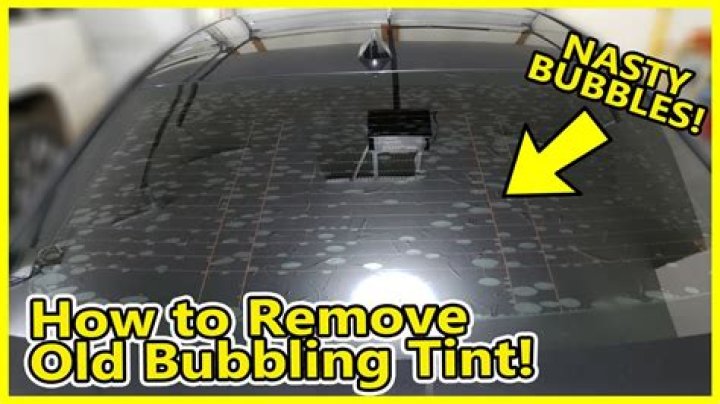 How do you fix bubbling tint?
