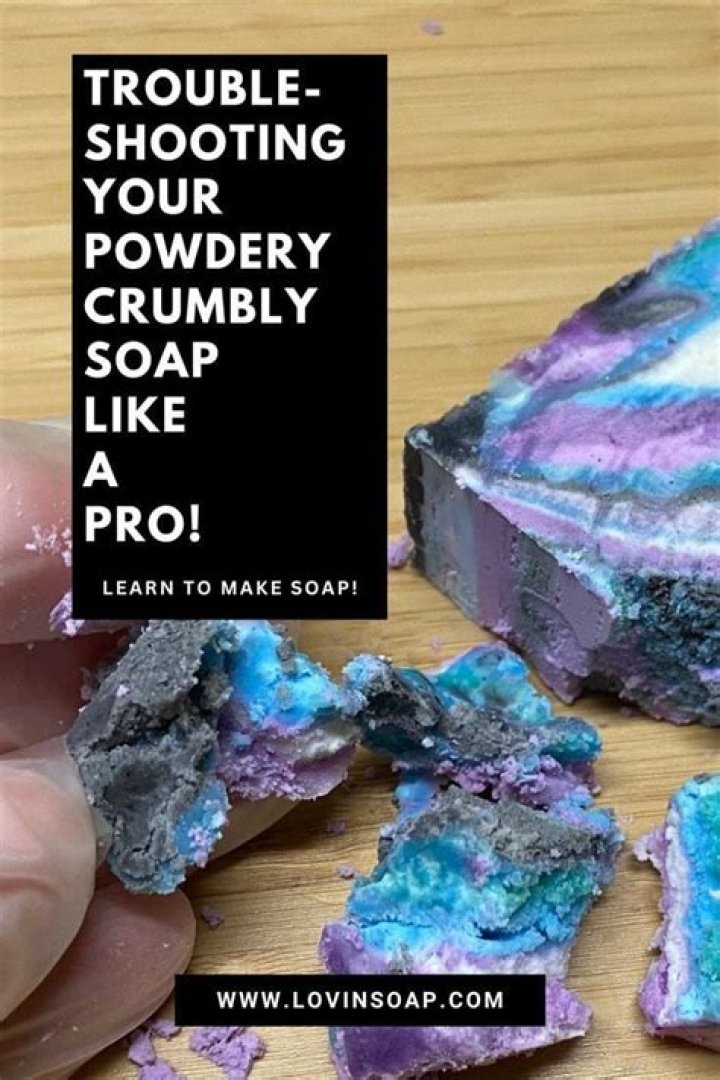 How do you fix crumbly soap?