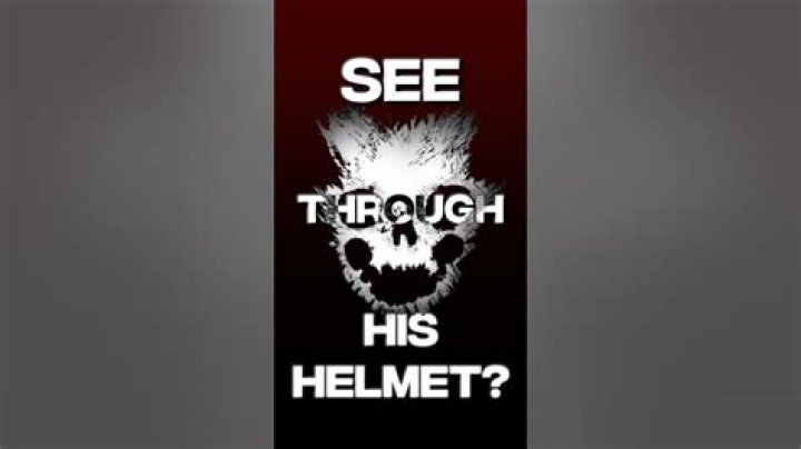 How does Emile see out of his helmet?