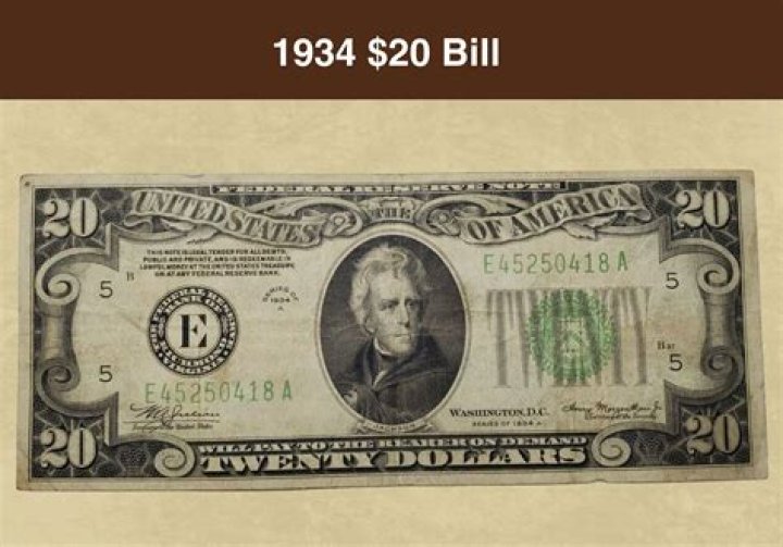 How much is a 1934 $10 bill worth?