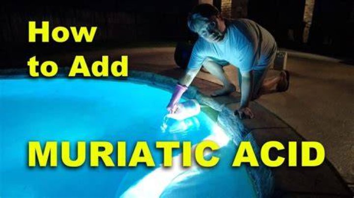 How soon can you swim in a pool after adding muriatic acid?