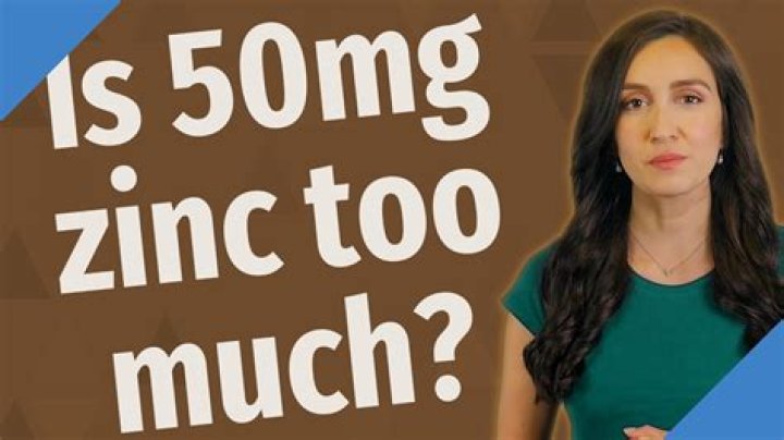 Is 50mg of zinc too much to take daily?