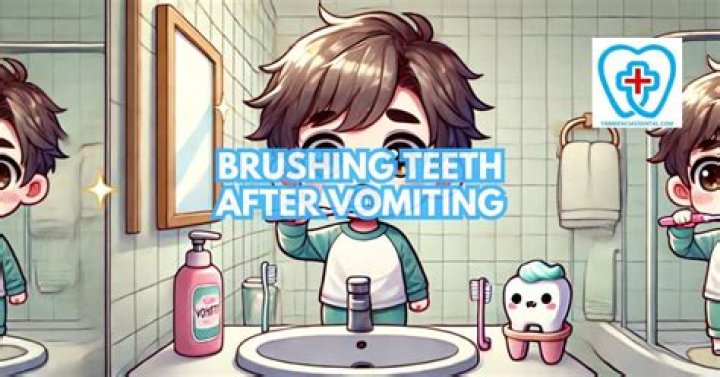 Should you brush teeth after vomiting?