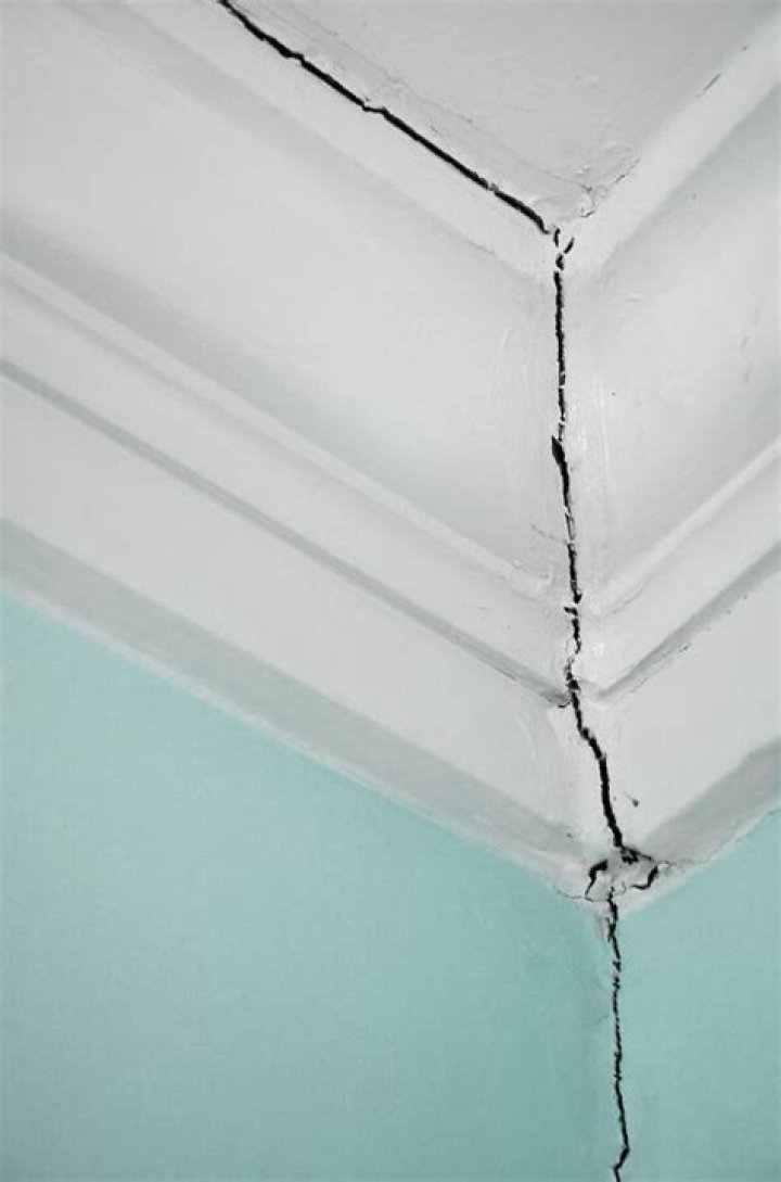 What do cracks in the ceiling indicate?