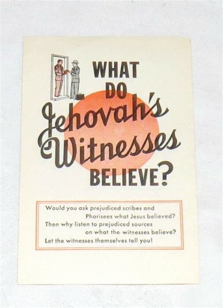What do Jehovah Witness believe in?