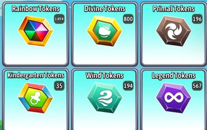 What do Rainbow tokens do Dragon City?