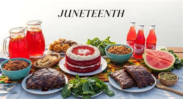 What do red foods symbolize on Juneteenth?