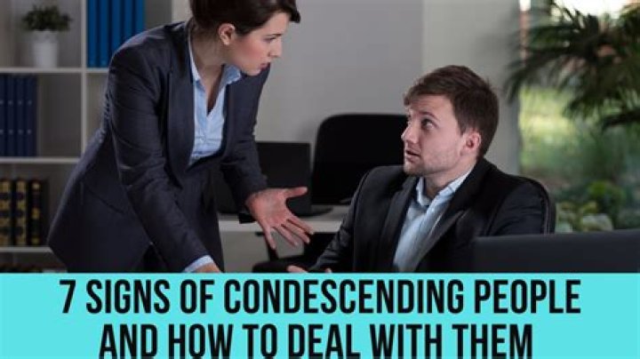 What is a condescending person called?