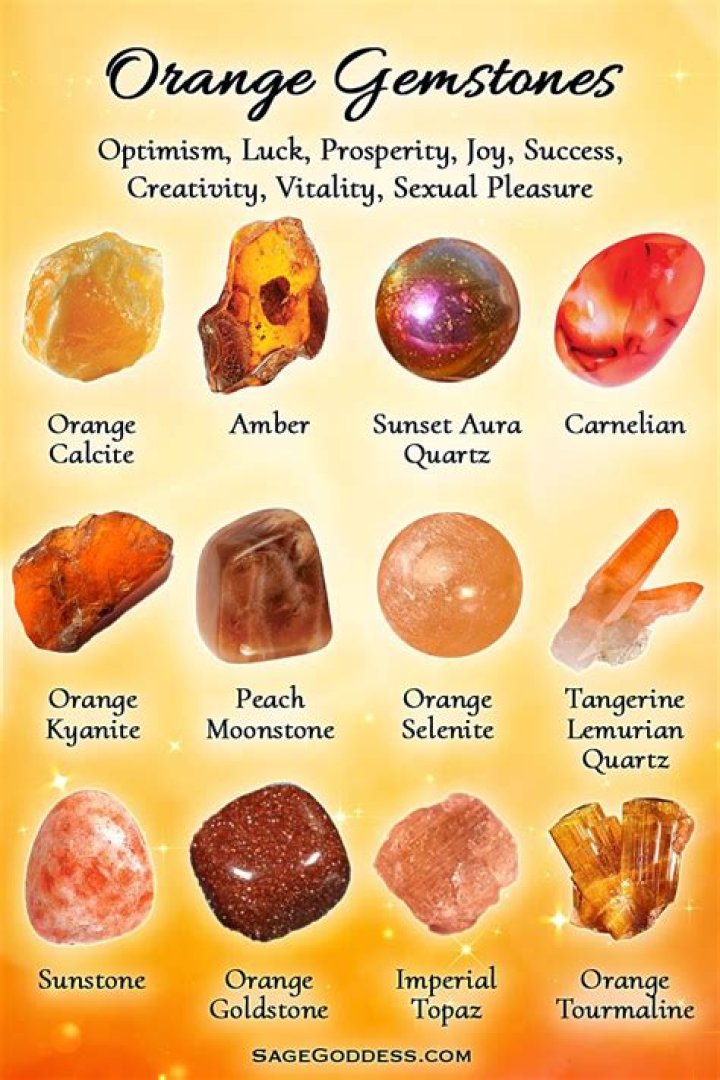 What is a orange crystal called?