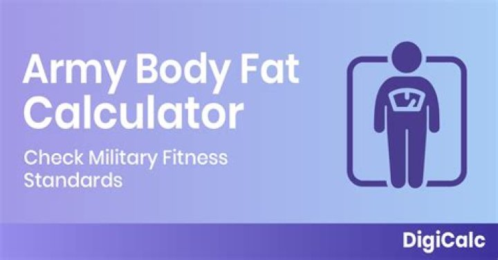 What is the army body fat standard?