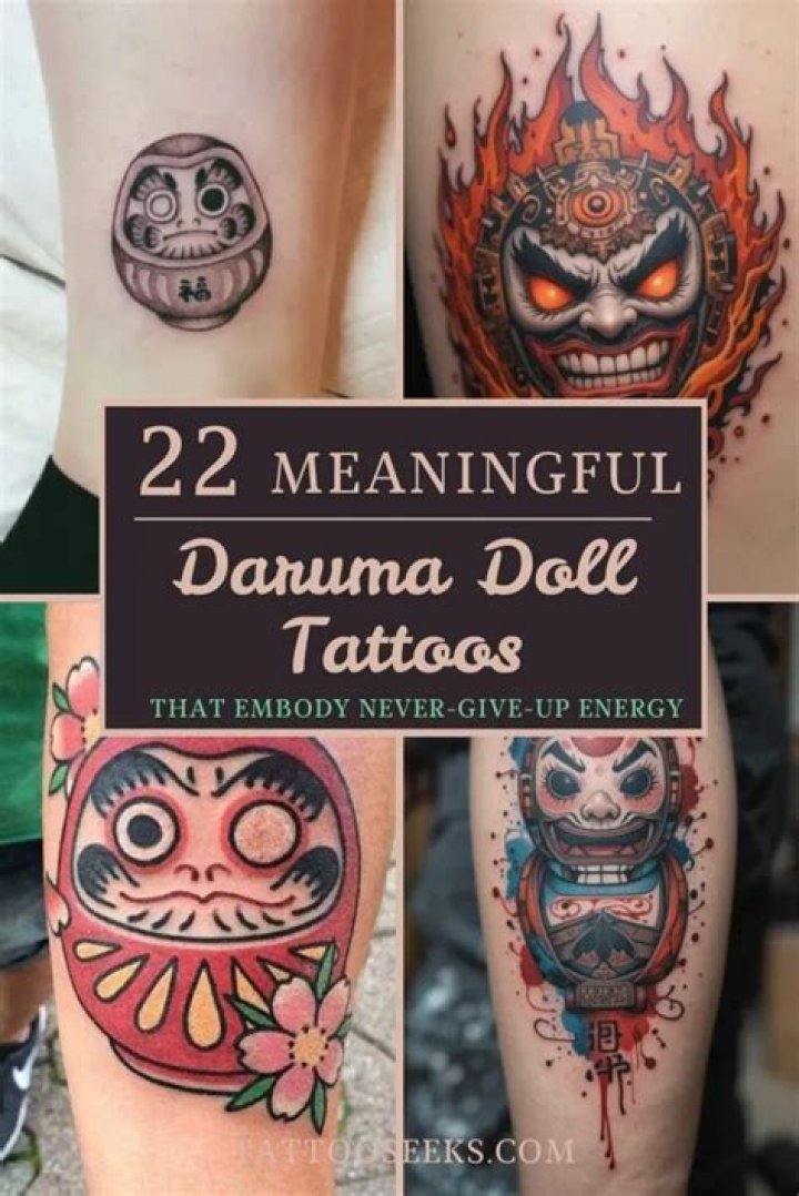 What is the meaning of a Daruma doll tattoo?